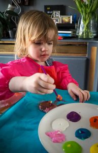 Easter crafting with kids salt dough decorations