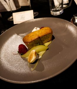 dessert lemon poppy seed gluten free cake midland hotel manchester not just a tit northern blog awards