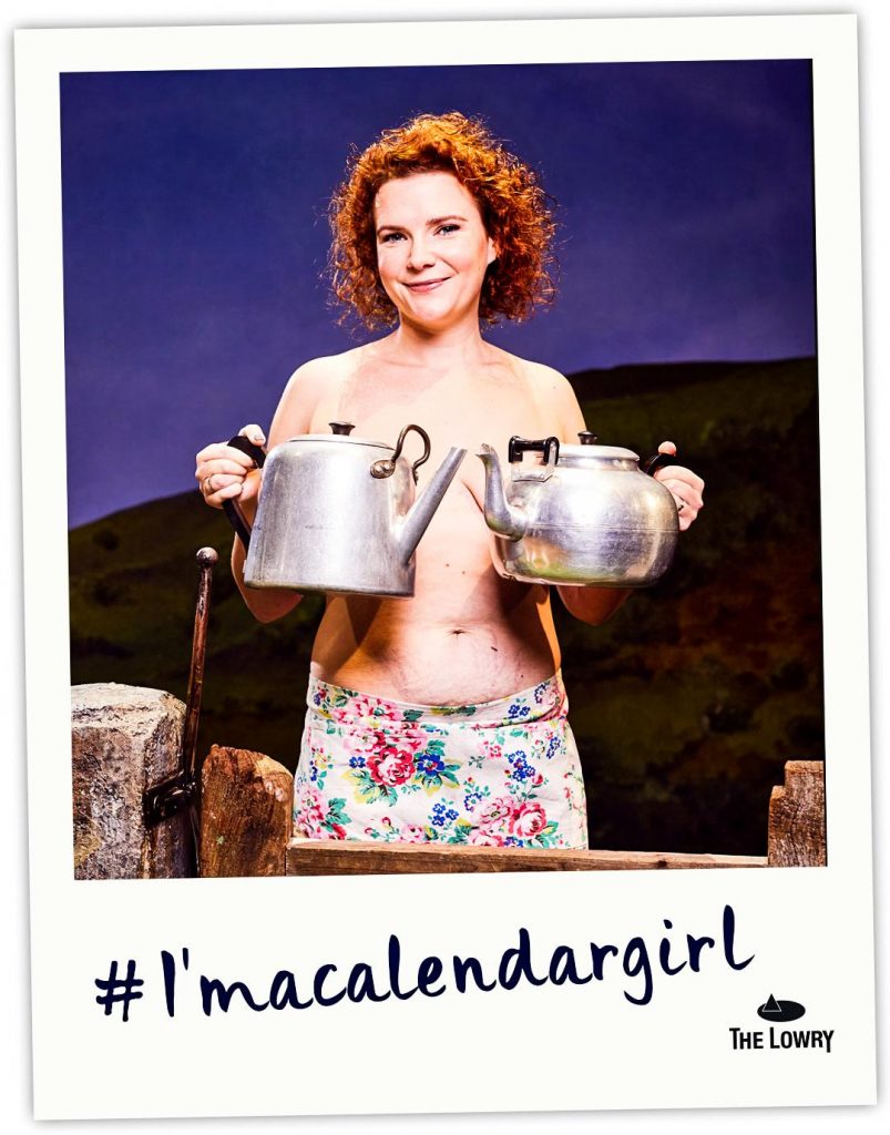 i'm a calendar girl not just a tit salford the lowry theatre bloodwise bigger jugs photoshoot
