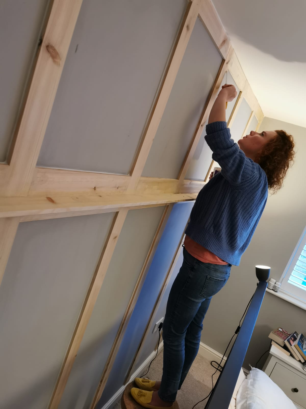 Do It Yourself How to create a panelled wall Not Just a Tit