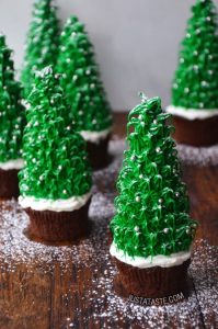 festive baking christmas cake decoration notjustatit ice cream trees