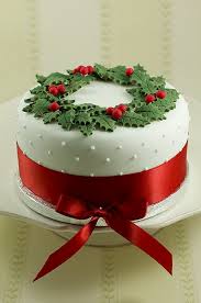 wreath christmas cake decorating idea notjustatit